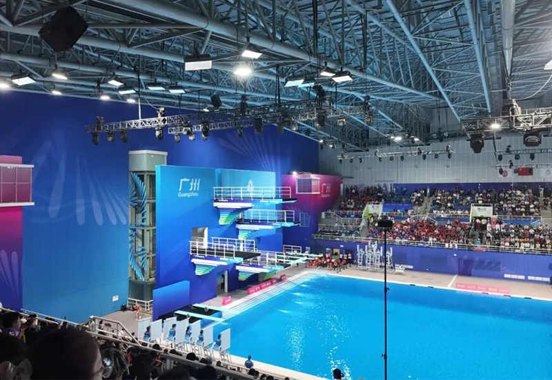 点亮全运会，ag亚游电源助力广东奥体中心游泳跳水馆照明升级